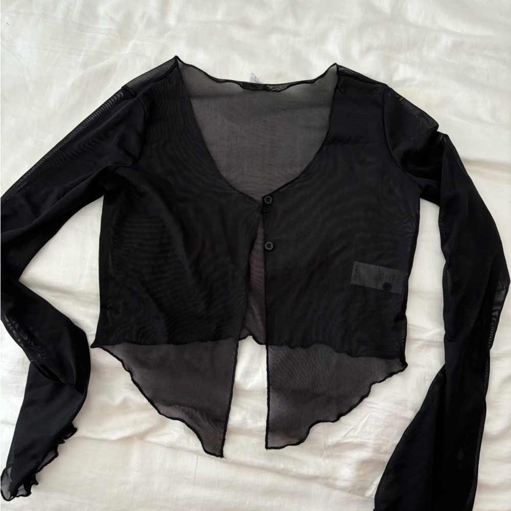 Garage sheer long sleeve
